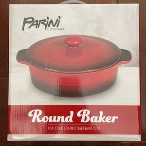 Parini cookware round ceramic bake dish